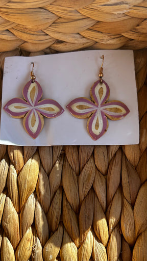 Made in Samoa acrylic earrings