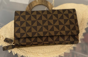 Manulua Double Zipper Crossbody Phone Wallet