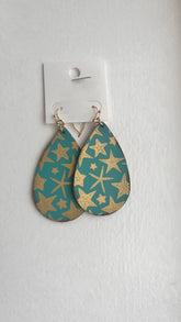 Starfish Teardrop Earrings