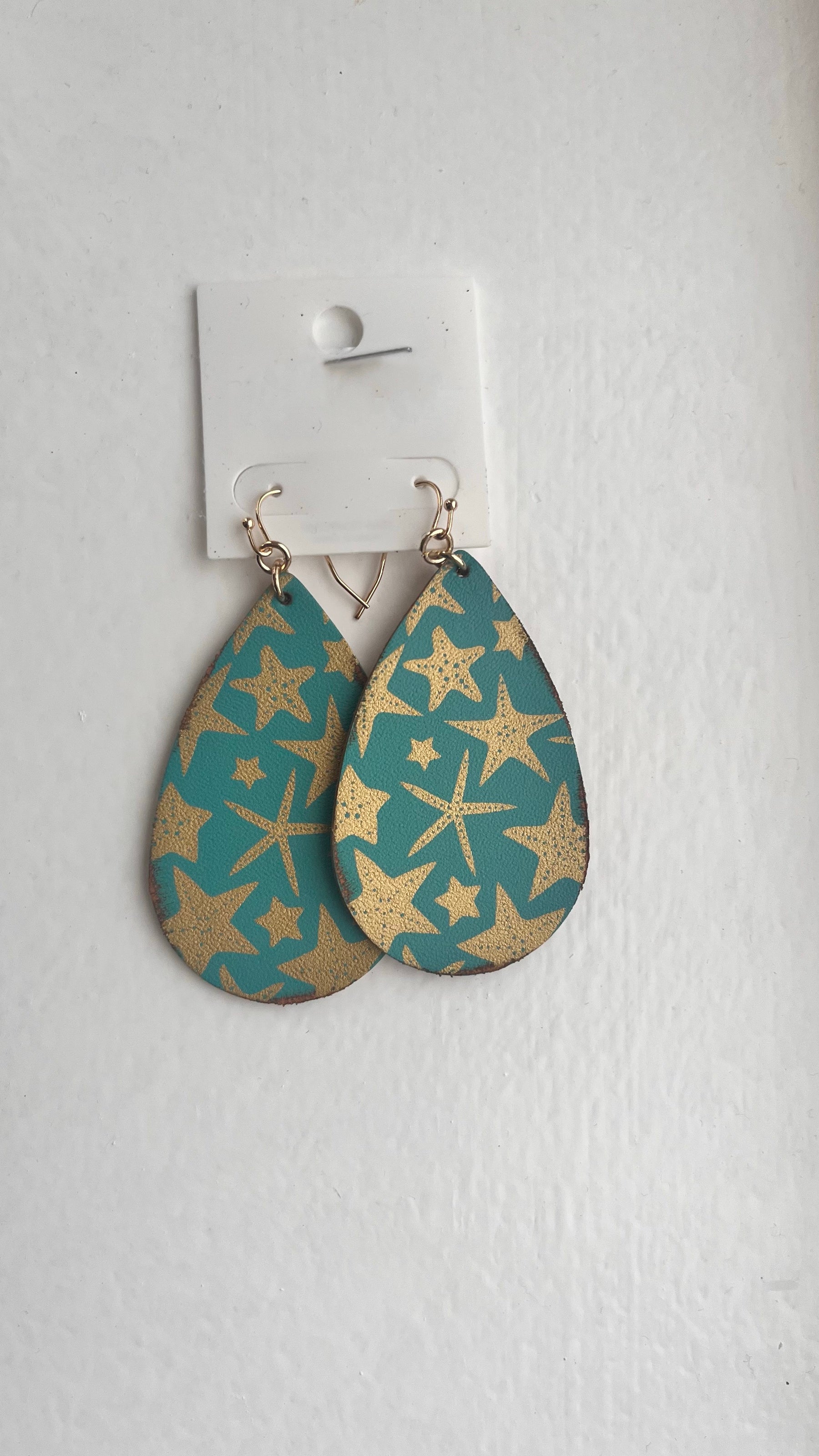 Starfish Teardrop Earrings