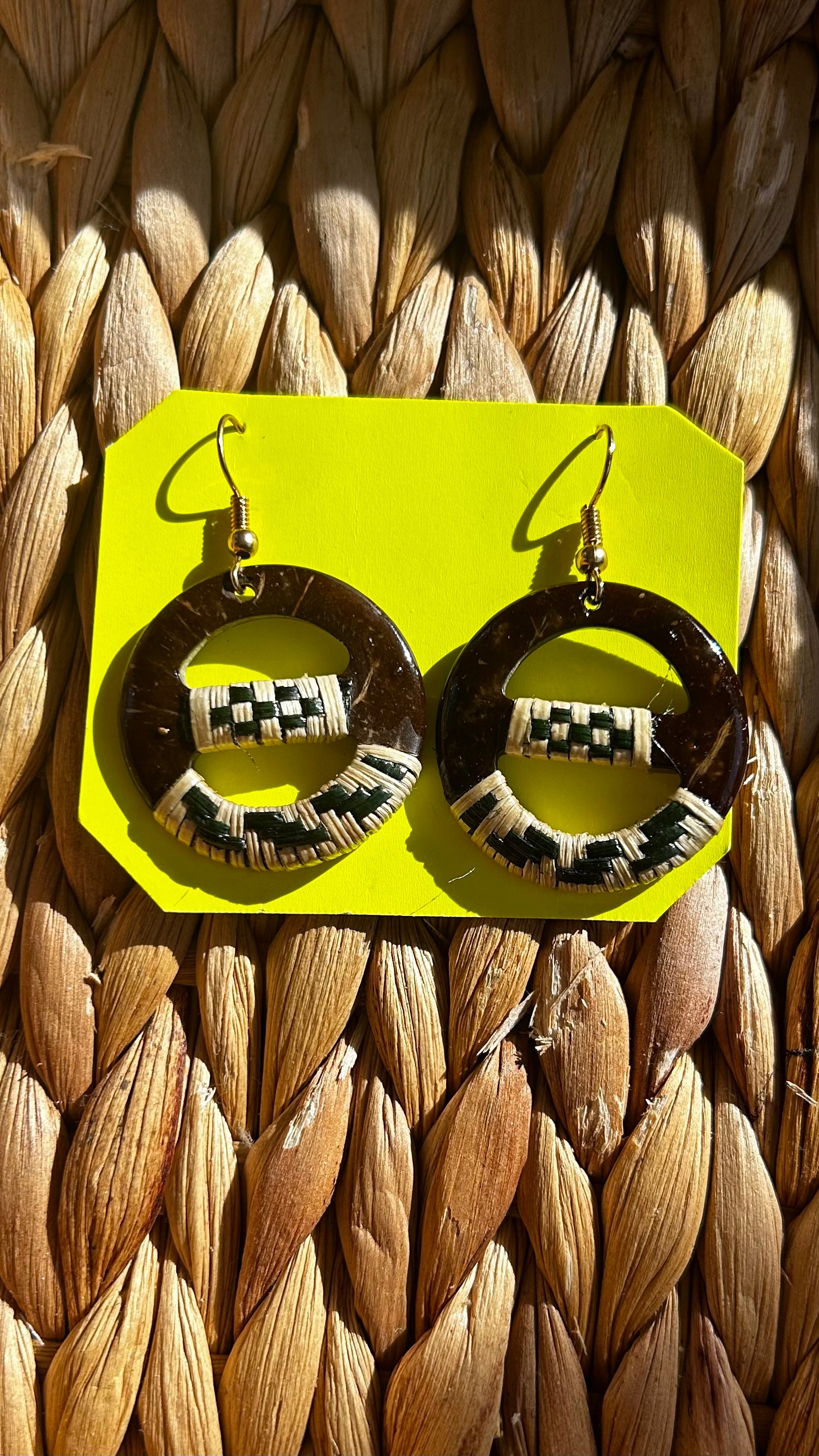 Made in Samoa acrylic earrings