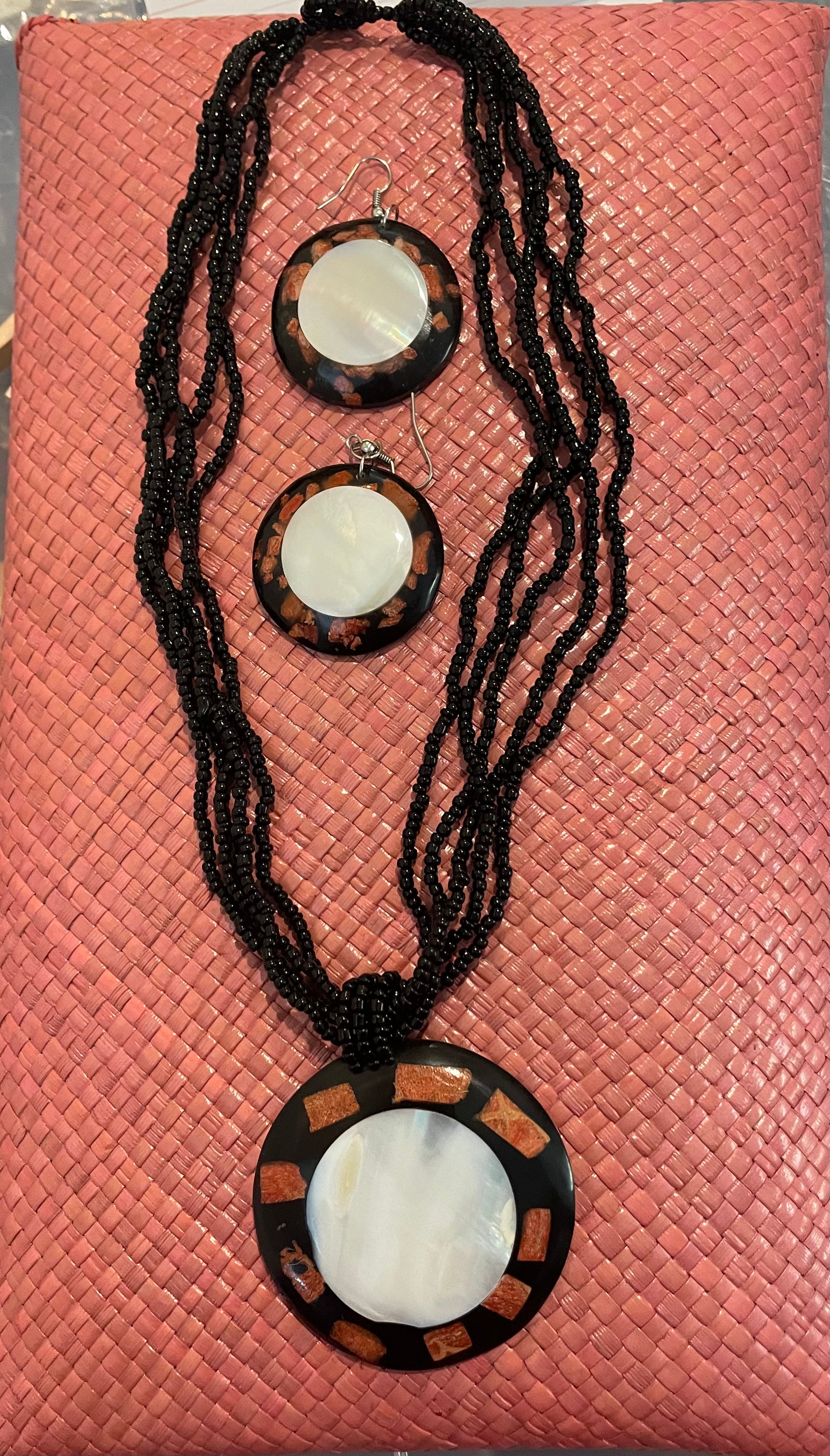 Round coconut with beads set