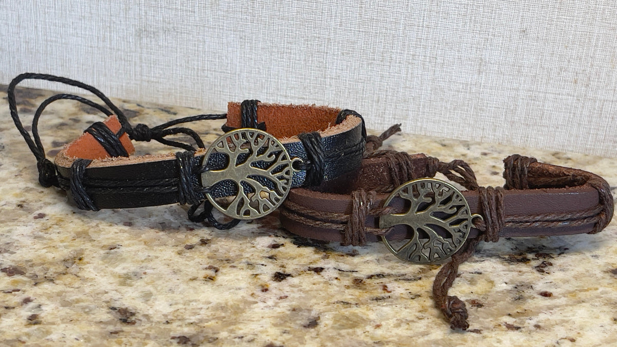 Tree of Life Leather Bracelet