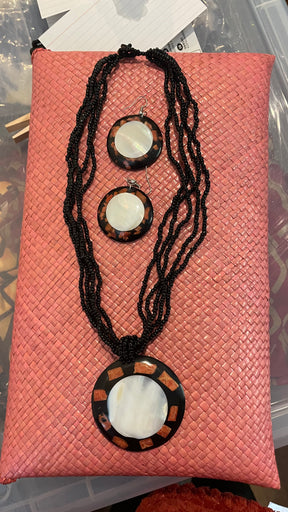 Round coconut with beads set